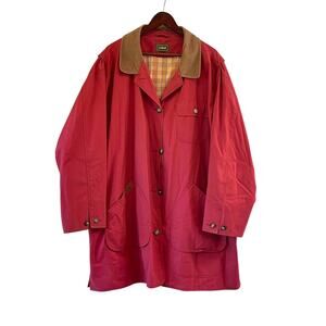 Vintage L.L. Bean Barn Coat Red Canvas Field Jacket Men’s XXL / Women’s 3X